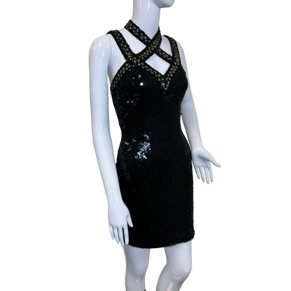 Women's Niteline Della Roufogali Dress Size 2 Black Gold